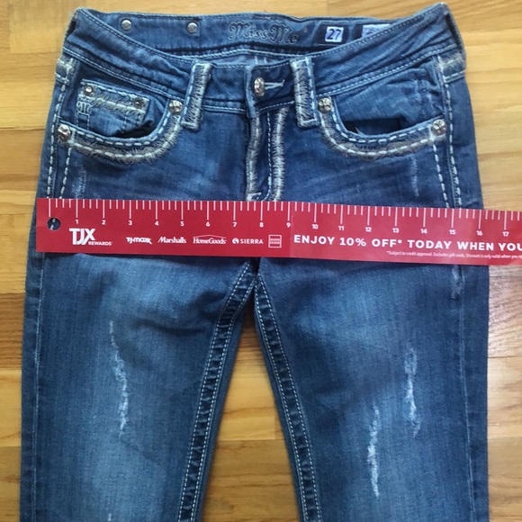MissMe Bootcut Jeans Size 27 - Picture 7 of 10